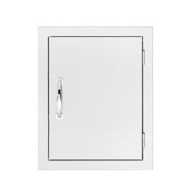 Summerset 18" x 22" Stainless Steel Vertical Door with Reversible-Swing 2022 Handle with Hinges (SSDV-18)